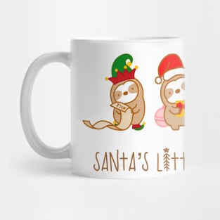 Cute Christmas Santa’s Little Helper Sloths Mug
